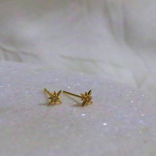 Sienna Star Stud - Gold